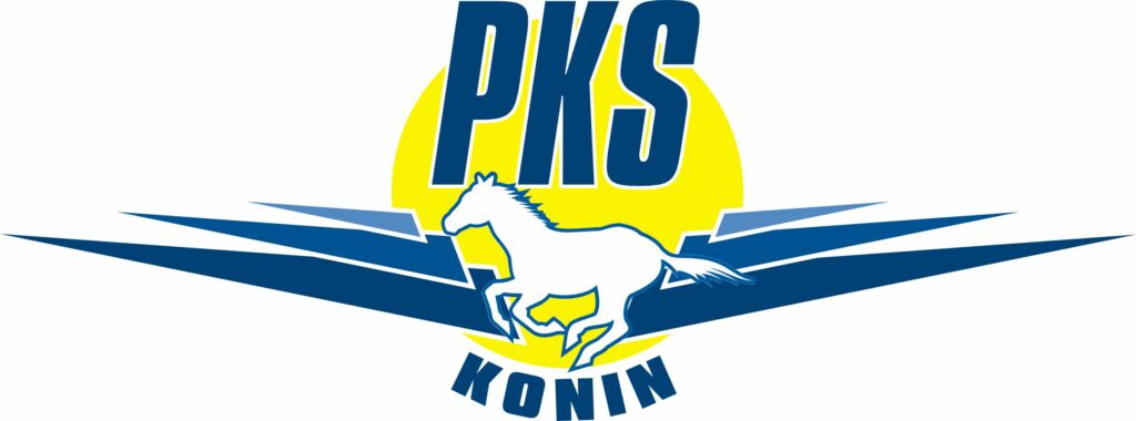 Logo PKS Konin będące do ich strony internetowe
