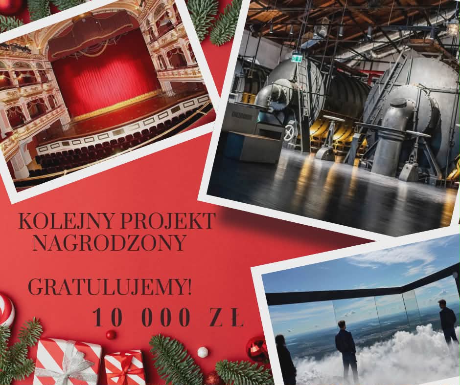 Plakat konkursowy z wygraną 